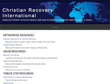 Tablet Screenshot of christianrecovery.com